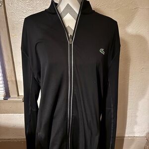 Lacoste Sport Jacket Size 4XL Mens Novak Djokovic Zip Black Athletic Tennis Golf